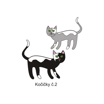 Informační tabulka Samolepky OZNAČENÍ TŘÍD - Koťátka č.2 8504-66