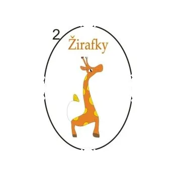 Informační tabulka Samolepky OZNAČENÍ TŘÍD - Žirafky č.2 8504-51