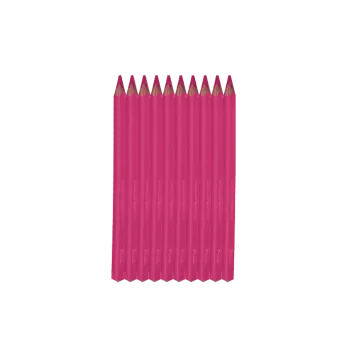 Kresba Pastelky trojhranné KzL Lak růžová tm. 10 ks 71651-177