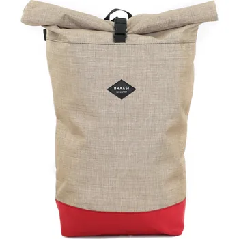batoh na notebook Braasi ROLLTOP CORDURA - Pouštní / Červená