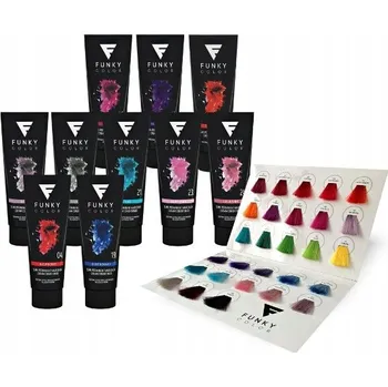 Barva na vlasy Tónovací přeliv na vlasy Funky Color – odstíny červené a zrzavé (Red Wine)