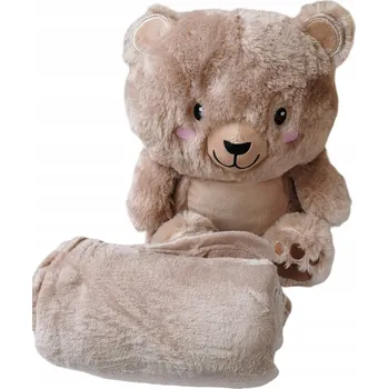 plyšák Deka plyšák deka medvídek 2v1 smukee kids heboučká hnědá 100x150
