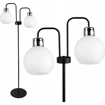 Stojací lampa Stojací lampa skleněná RETRO LOFT GLASS- FIBRAM