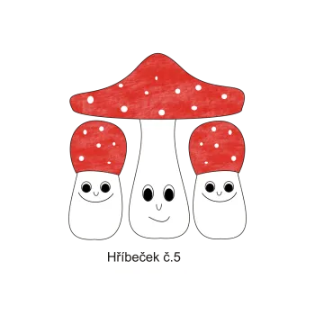 Informační tabulka Samolepky OZNAČENÍ TŘÍD - Hříbci č.5 8503-65