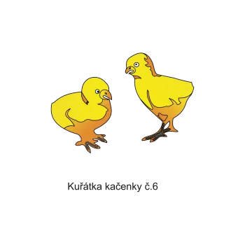 Informační tabulka Samolepky OZNAČENÍ TŘÍD - Kuřátka č.6 8502-73