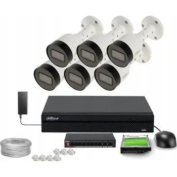 Bezpečnostní kamera IP kamerový systém pro domácnost 6x IPC-HFW1530SP-0280B-S6 5MPx s mikrofonem