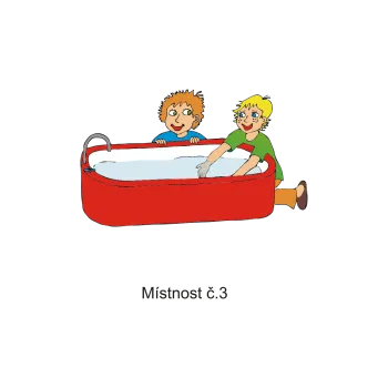 Informační tabulka Samolepky OZNAČENÍ TŘÍD - Místnost č.3 8503-88