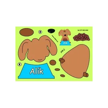 Vystřihovánky Vystřihovánka prostorová A4 "Pes II. " 10x2 O622