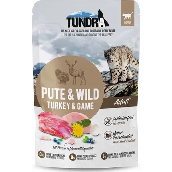 Krmivo pro kočku Tundra Cat kapsička, krůtí maso a zvěřina 16× 85 g