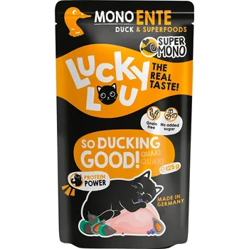 Krmivo pro kočku Lucky Lou SuperMono² Kachna 16x125 g