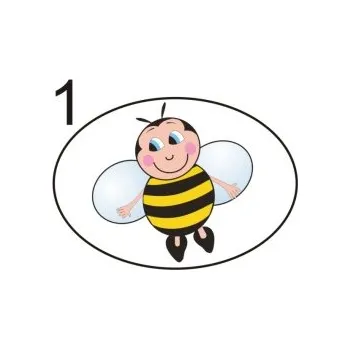 Informační tabulka Samolepky OZNAČENÍ TŘÍD - Včelky č.1 8501-19