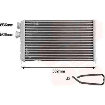 Výměník tepla Výměník tepla, vnitřní vytápění VAN WEZEL 03016701