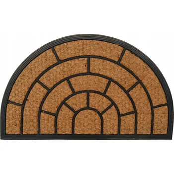 Rohožka KOKOSOVÁ ROHOŽKA 45x75 cm PŮLKRUHOVÁ D-8 VELKÁ