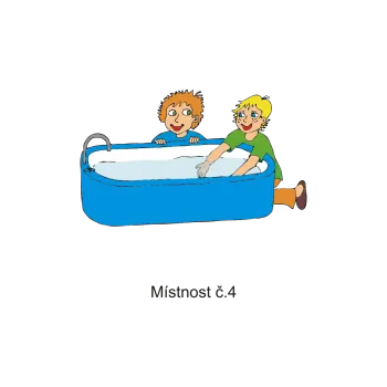 Informační tabulka Samolepky OZNAČENÍ TŘÍD - Místnost č.4 8503-89