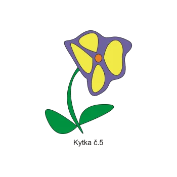 Informační tabulka Samolepky OZNAČENÍ TŘÍD - Kytičky č.5 8502-47