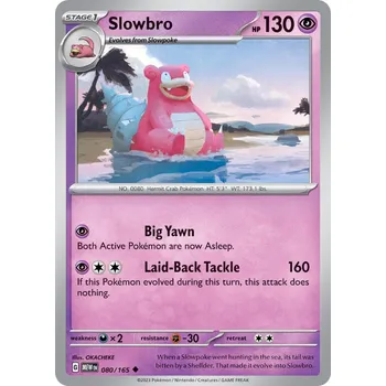Sběratelská karetní hra Slowbro MEW 080/165 - reverse holo