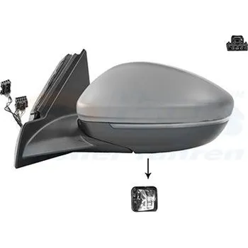 Auto zrcátko Vnější zpětné zrcátko VAN WEZEL 4043817