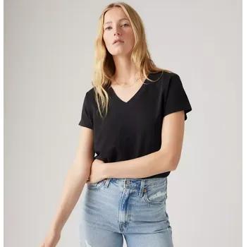 Levi´s® dámské triko s výstřihem do V A8774-0008 Černá L