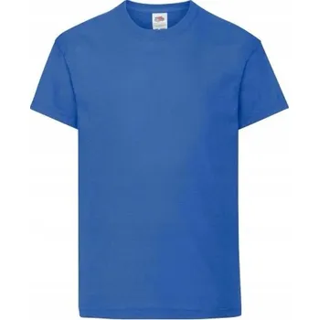 Chlapecké tričko Fruit of the Loom dětské tričko modré bavlna velikost 116