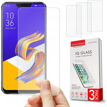 Pouzdro na mobilní telefon Hybridní Sklo ArmorShield pro Asus Zenfone 5z ZS620KL 3 ks