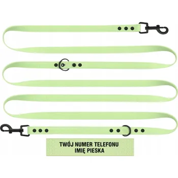 Vodítko pro psa VODÍTKO LANKO NASTAVITELNÉ PŘEPÍNACÍ VODĚODOLNÉ MĚKKÉ BIOTHANE PVC 10M 16MM