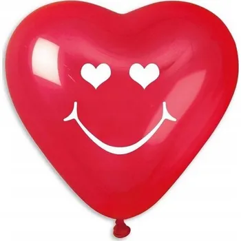 Prémiové balónky usměvavá srdce 5 ks