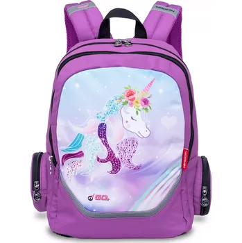 Školní batoh Školní a předškolní batoh Nikidom Roller GO Unicorn 15L, Fialový