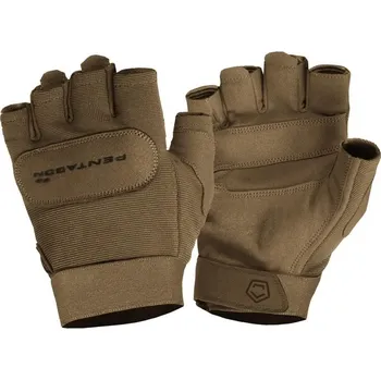 Pentagon taktické rukavice Duty Mechanic bez prstů, coyote - L