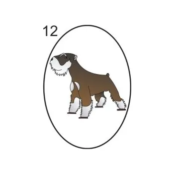 Informační tabulka Samolepky OZNAČENÍ TŘÍD - Pejsci č.12 8501-98