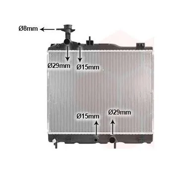 Chladič motoru Chladič, chlazení motoru VAN WEZEL 32002264