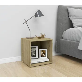 Televizní stolek vidaXL TV stolek 37 x 35 x 37 cm kompozitní dřevo [805504] Barva: dub sonoma