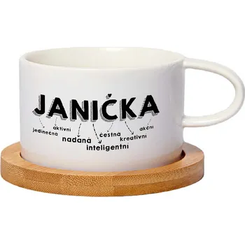 Hrnek makronka - Janička Barva hrnečku: Bílá