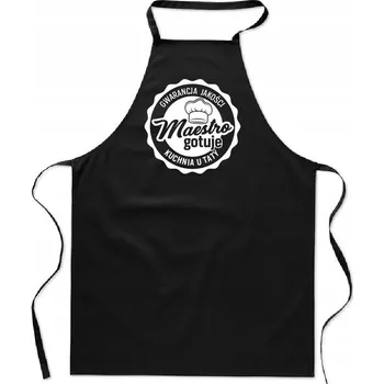 Kuchyňská zástěra ZÁSTĚRA S POTISKEM Kuchyně Maestro Cooks, dárek pro pány do kuchyně pro tátu