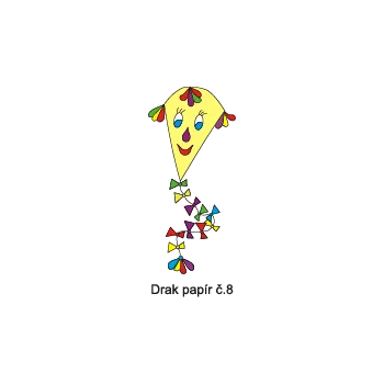 Informační tabulka Samolepky OZNAČENÍ TŘÍD - Dráčci č.8 8504-129