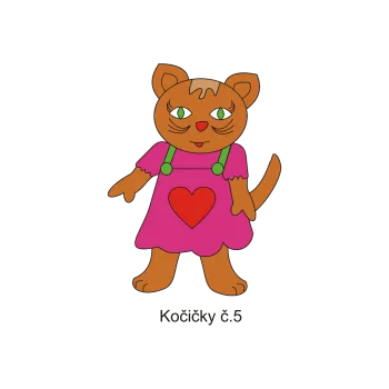 Informační tabulka Samolepky OZNAČENÍ TŘÍD - Koťátka č.5 8504-69