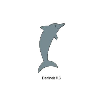Informační tabulka Samolepky OZNAČENÍ TŘÍD - Delfínci č.3 8503-59