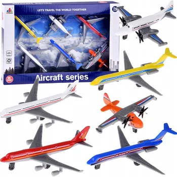 autíčko Sada kovových letadel – osobní letadla, 6 ks ZA4669