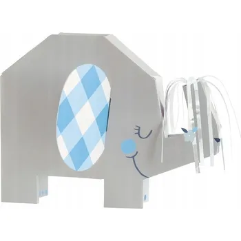 Obraz Dekorace na stůl Slon šedý na Baby Shower, 18 cm