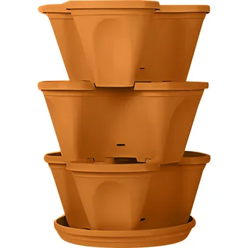 Vertikální sada květináčů - Oranžová, 35543