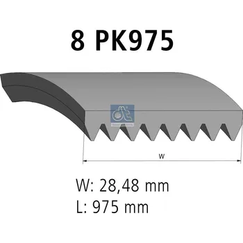 ozubený klínový řemen DT Spare Parts 2.21059
