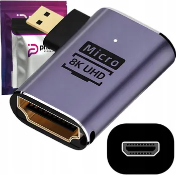 Video kabel ADAPTÉR PŘEVODNÍK PHONEO HDMI NA MICRO HDMI 48GBPS 8K 60HZ D3