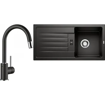 Granitový dřez Set RS Blanco Favum 45 S + Blanco Mida-S (antracit + antracit)