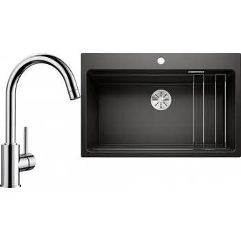 Granitový dřez Set RS Blanco Etagon 8 + Blanco Mida (antracit + chrom)