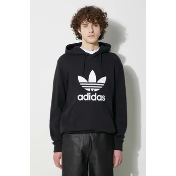 Dámská mikina Bavlněná mikina adidas Originals Classics Trefoil Hoodie, XL, černá, 99X