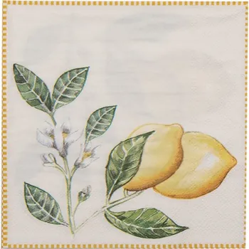 Papírový ubrousek DEKORAČNÍ PAPÍROVÉ UBROUSKY Lemon Clayre & Eef