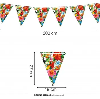 Karnevalový doplněk GuircaDekorace girlanda Havaj - 300cm