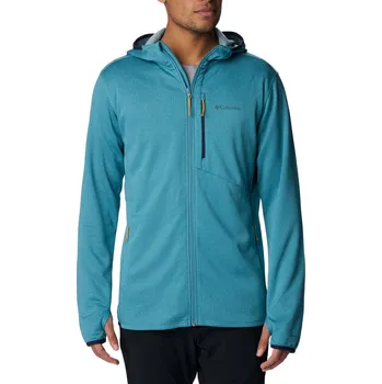 Pánská mikina Pánská Mikina COLUMBIA PARK VIEW FLEECE FULL ZIP HOODIE 1954153424 – Tyrkysová XL