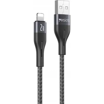 Datový kabel Kabel Yesido USB - Apple Lightning 1 m černý