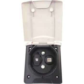 Elektrická zásuvka ELEKTRICKÁ ZÁSUVKA VENKOVNÍ 12V+SAT+TV+USB 5V