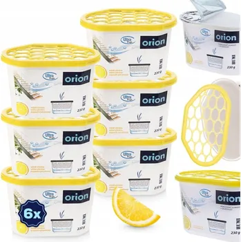 Odvlhčovač vzduchu 6x Pohlcovač VLHKOSTI odvlhčovač vzduchu do místností CITRONOVÝ kontejner